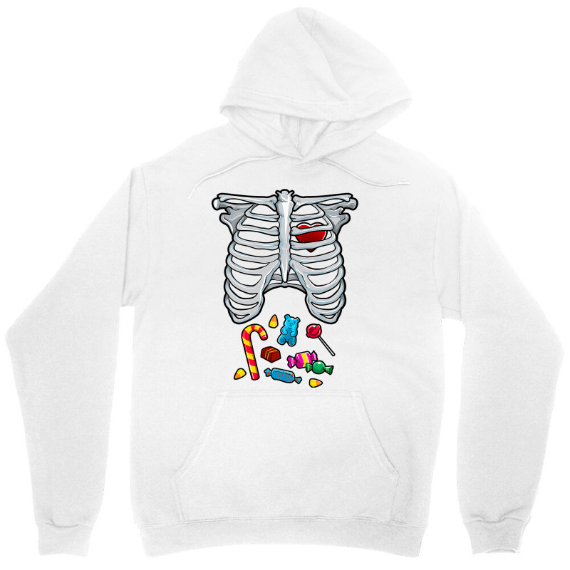 Halloween Costume Xray Skeleton Rib Heart Candy Adult Kids Unisex Hoodie | Artistshot