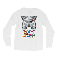 Halloween Costume Xray Skeleton Rib Heart Candy Adult Kids Long Sleeve Shirts | Artistshot