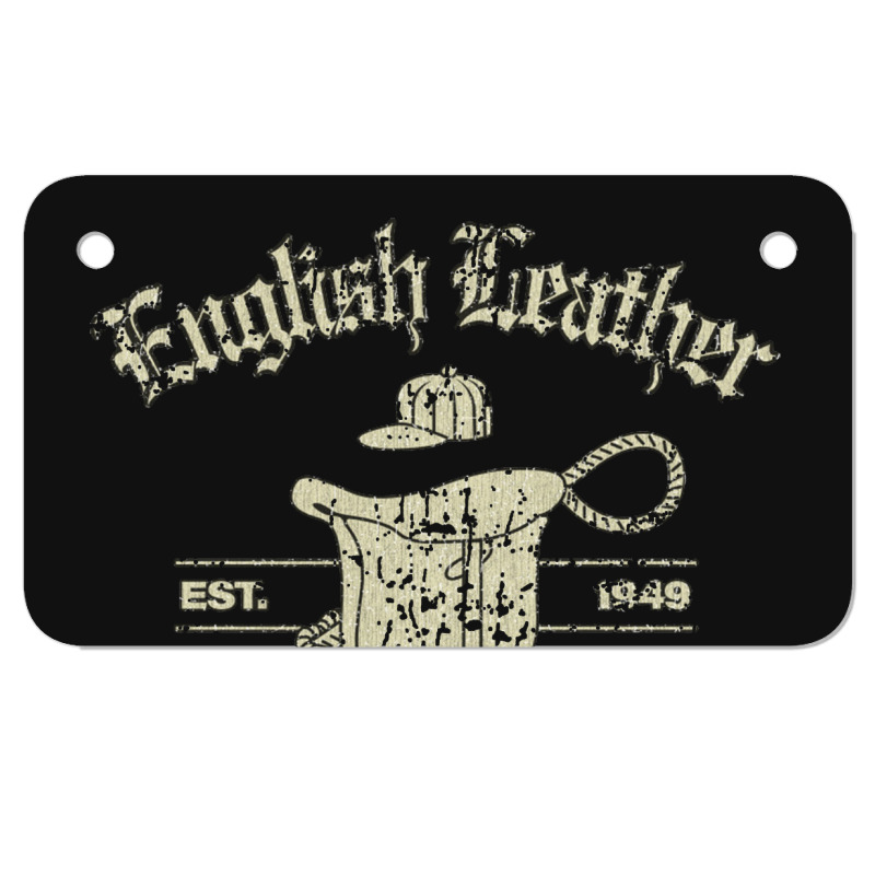 English Leather 1949, Yuppie Motorcycle License Plate | Artistshot