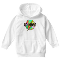 Mascot Leopard Lightning Cougars T Shirt Youth Hoodie | Artistshot