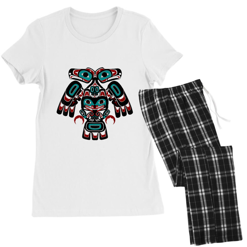 Alaska Native American Indian Tlingit Eagle Bear Clan Spirit Women's Pajamas Set by IrisritenourQ | Artistshot