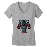 Alaska Native American Indian Tlingit Eagle Bear Clan Spirit Women's V-neck T-shirt | Artistshot