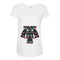 Alaska Native American Indian Tlingit Eagle Bear Clan Spirit Maternity Scoop Neck T-shirt | Artistshot