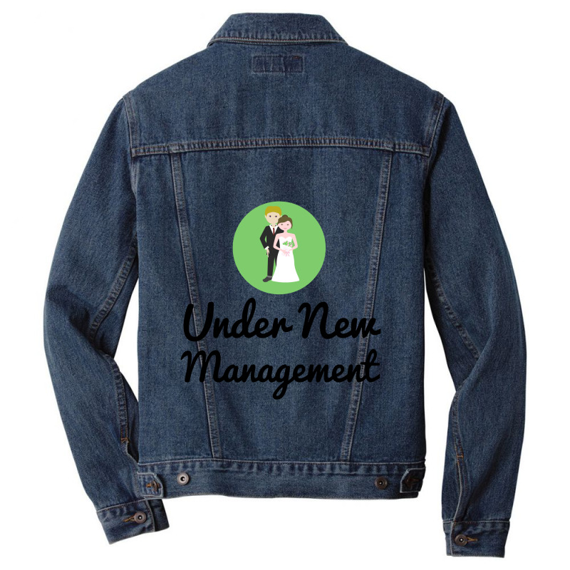 Under New Management Wedding Couple Men Denim Jacket | Artistshot