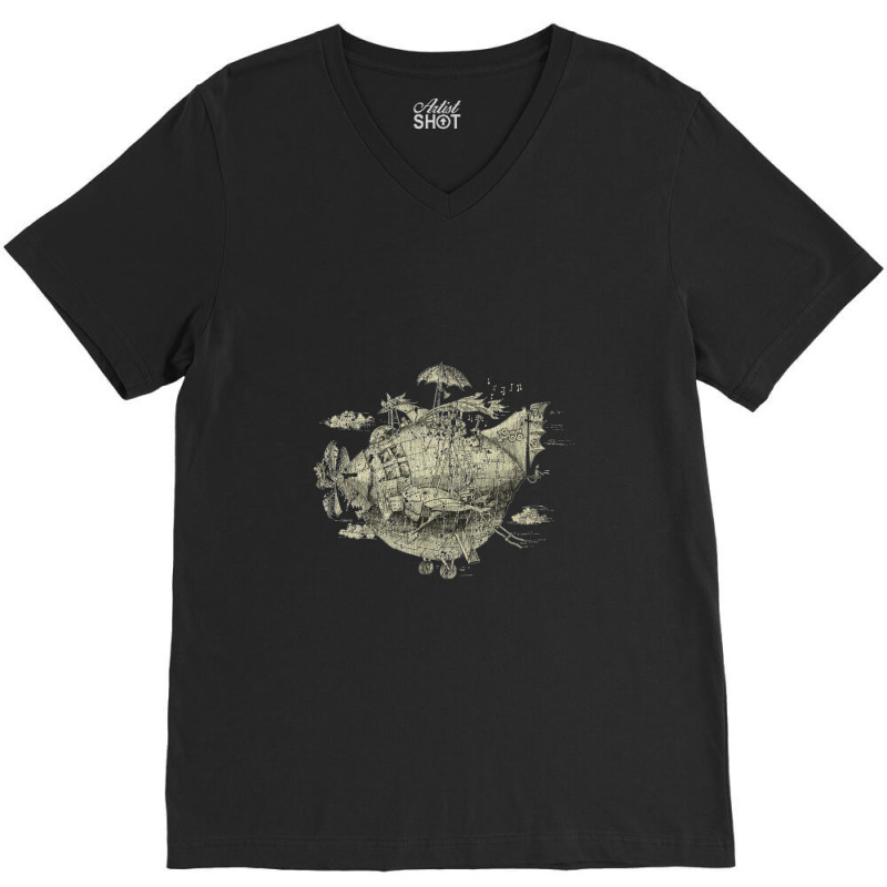 Fantastic Flying Machine 66, Hippie V-neck Tee | Artistshot