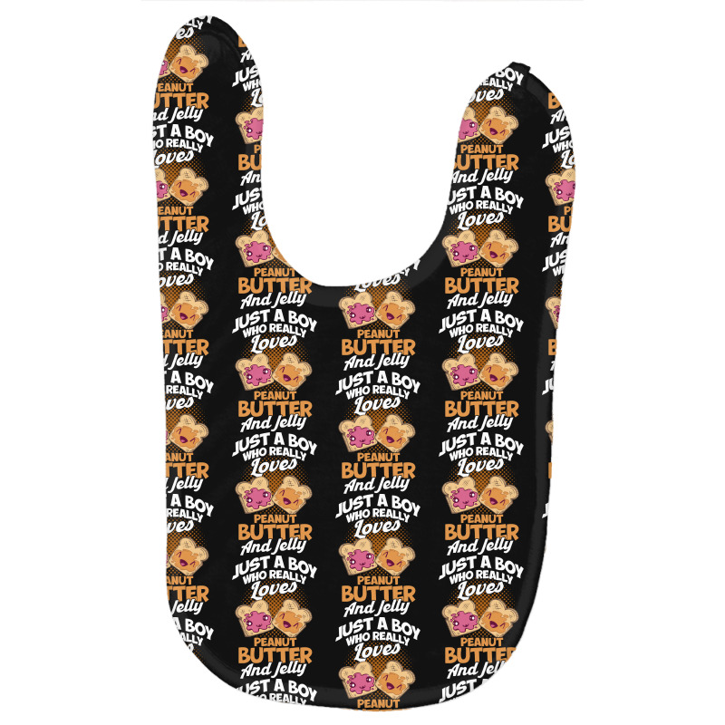 Peanut Butter T  Shirt A Boy Who Loves Peanut Butter And Jelly Peanut Baby Bibs | Artistshot