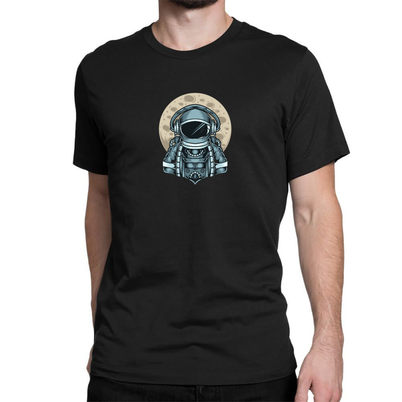 Astronaut Selfie With Moon Classic T-shirt | Artistshot