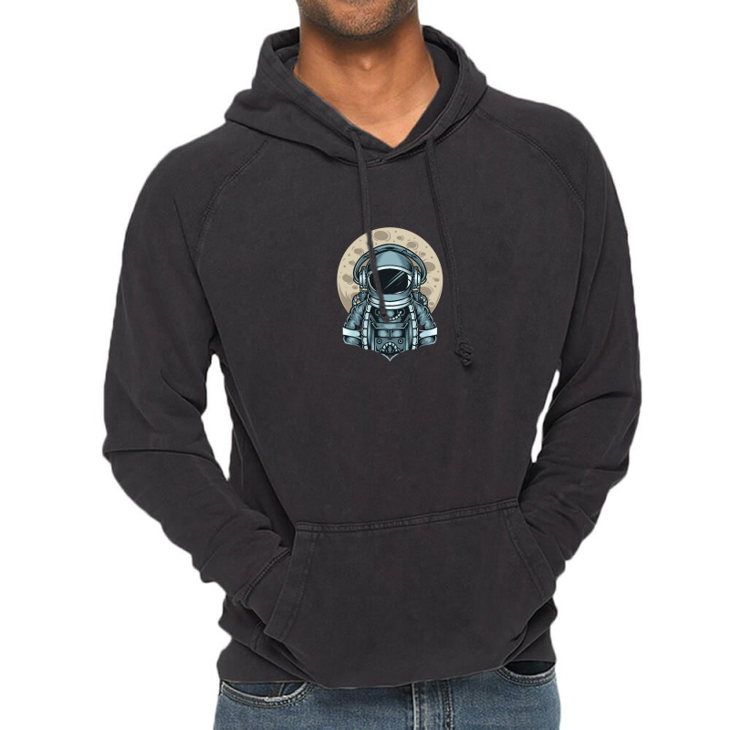 Astronaut Selfie With Moon Vintage Hoodie | Artistshot