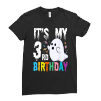 Its My 3rd Birthday â€“ Halloween Spooky Season B Day Lover Ladies Fitted T-shirt | Artistshot