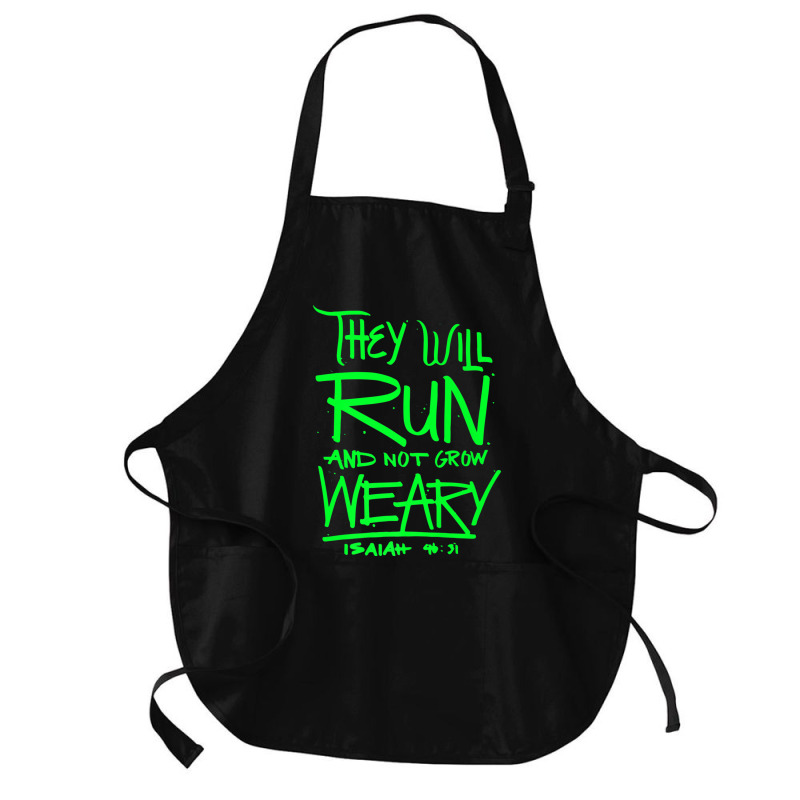 They Will Run And Not Grow Weary Isaiah 4631 Christian Premium T Shirt Medium-length Apron | Artistshot