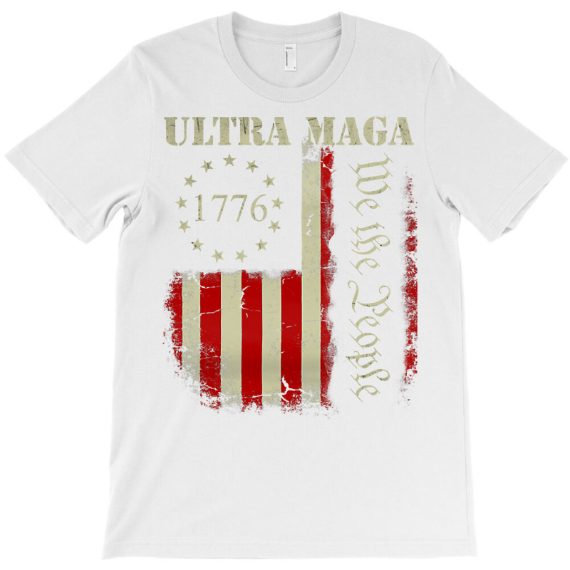 Vintage Ultra Maga We The People Proud Republican Usa Flag Pullover Ho T-Shirt by cm-arts | Artistshot