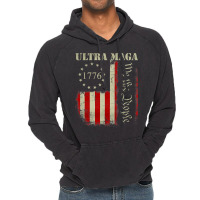 Vintage Ultra Maga We The People Proud Republican Usa Flag Pullover Ho Vintage Hoodie | Artistshot