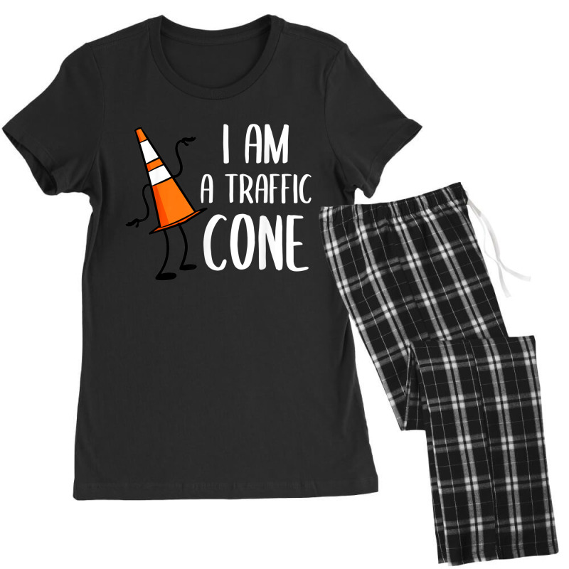 I Am A Traffic Cone Orange Lazy Easy Costumes Halloween Women's Pajamas Set by Hulk | Artistshot