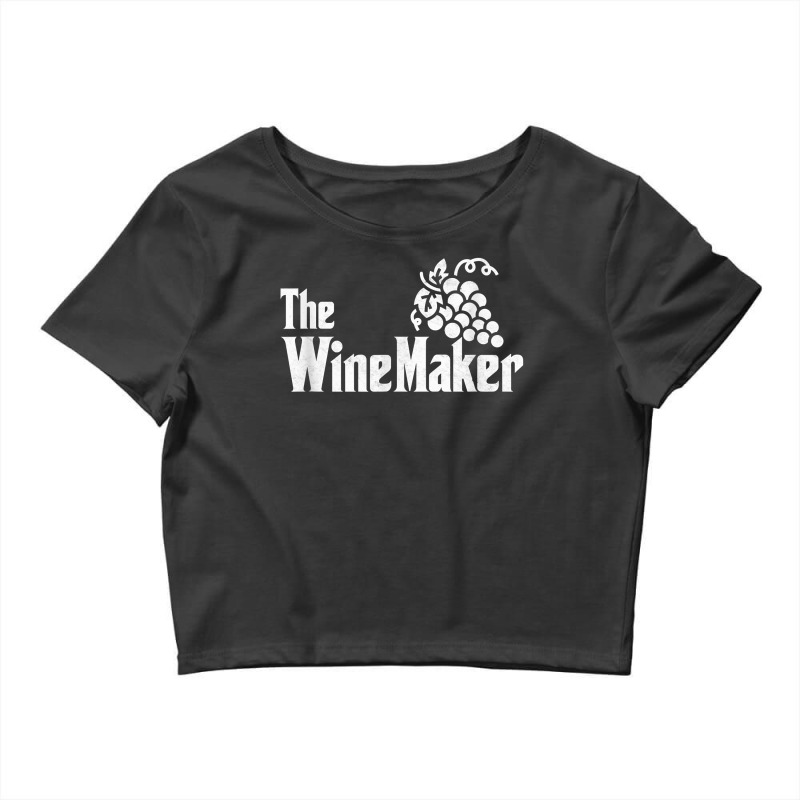 The Wine Maker Vinyard Winery Wine Making Grapes Winemaker T Shirt Crop Top | Artistshot