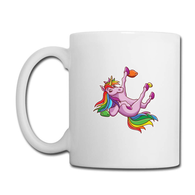 Funny Unicorn Rock Climbing Bouldering Rainbow Coffee Mug | Artistshot