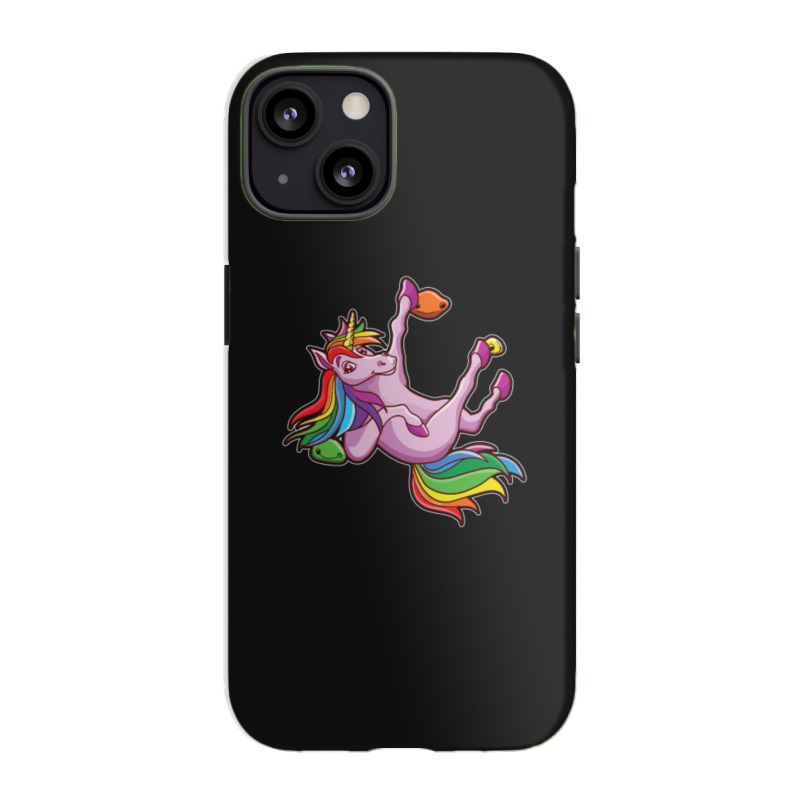 Funny Unicorn Rock Climbing Bouldering Rainbow Iphone 13 Case | Artistshot