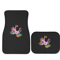 Funny Unicorn Rock Climbing Bouldering Rainbow Full Set Car Mats | Artistshot