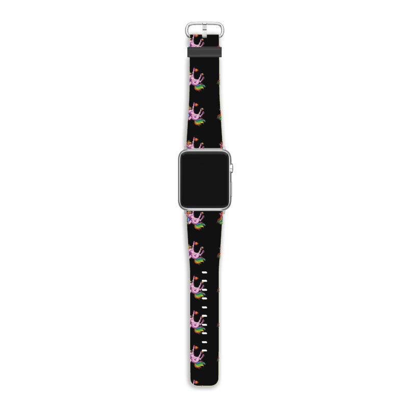 Funny Unicorn Rock Climbing Bouldering Rainbow Apple Watch Band | Artistshot