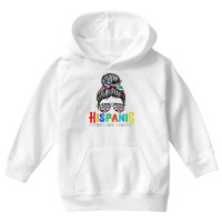 National Hispanic Heritage Month Latin Flags Messy Bun T Shirt Youth Hoodie | Artistshot