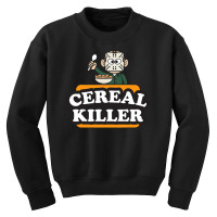 Cereal Killer Food Pun Humor Costume Funny Halloween Gifts Youth Sweatshirt | Artistshot