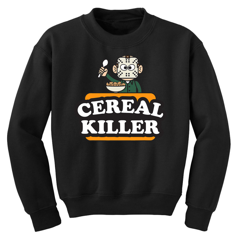 Cereal Killer Food Pun Humor Costume Funny Halloween Gifts Youth Sweatshirt | Artistshot