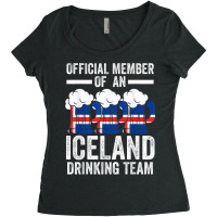 Member Iceland Drinking Iceland Iceland Drinking Team Women's Triblend Scoop T-shirt | Artistshot