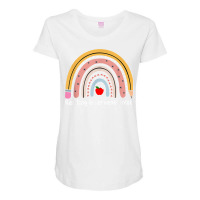 Reading Interventionist, Reading Specialist Rainbow T Shirt Maternity Scoop Neck T-shirt | Artistshot