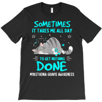 Myasthenia Gravis Awareness Cat Ribbon T Shirt T-shirt | Artistshot