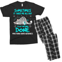 Myasthenia Gravis Awareness Cat Ribbon T Shirt Men's T-shirt Pajama Set | Artistshot