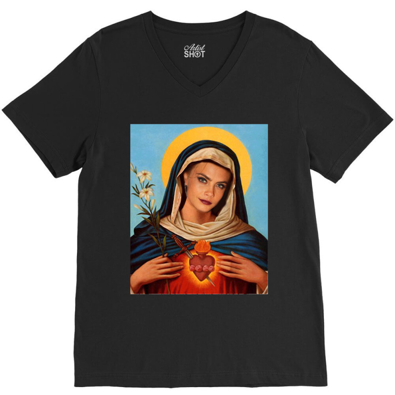 Holy Cara Delevingne Classic V-neck Tee | Artistshot