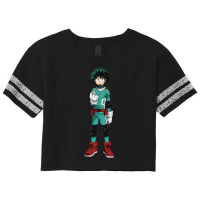 Midori Is Standing Wearing Green Uniform Scorecard Crop Tee | Artistshot