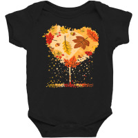 Maple Leaf Autumn Tree Orange Fall Leaves Season Baby Bodysuit | Artistshot