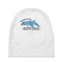 Be Gentle I Have A Sensitive Tummy T Shirt Baby Beanies | Artistshot