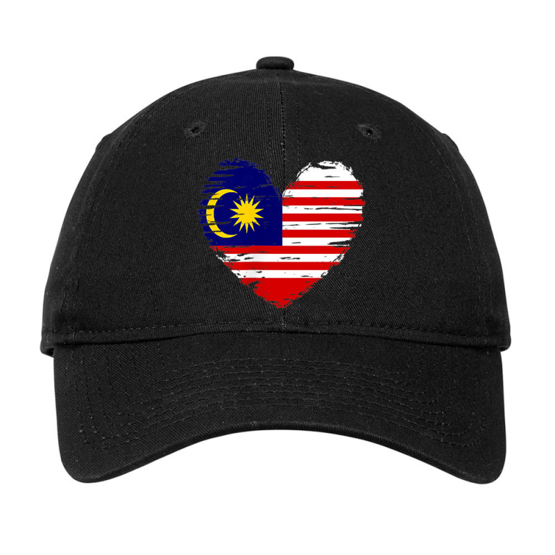 Malaysia Heart Outfit   Malaysia Heart Flag I Love Malaysia Adjustable Cap by bambi | Artistshot