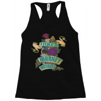 Market Manager Inked Skull Tattoo Backside Design Racerback Tank | Artistshot