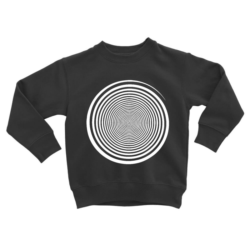 White Swirl Self Hypnosis   Hypnotic Trance Trippy Swirl Toddler Sweatshirt by Leslietorresw | Artistshot