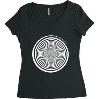 White Swirl Self Hypnosis   Hypnotic Trance Trippy Swirl Women's Triblend Scoop T-shirt | Artistshot