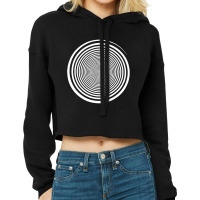 White Swirl Self Hypnosis   Hypnotic Trance Trippy Swirl Cropped Hoodie | Artistshot