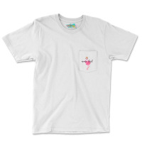 Flower Pink Mama Bird Momma Flamingo Summer Sea 2019 Floral Pocket T-shirt | Artistshot