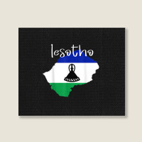 Lesotho Tshirt Landscape Canvas Print | Artistshot