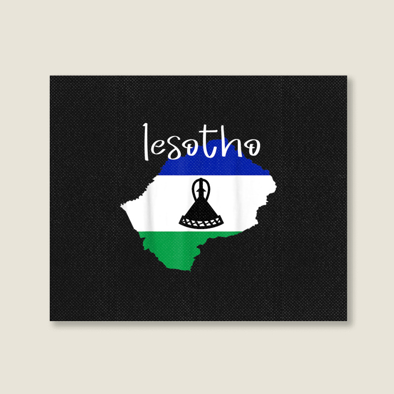 Lesotho Tshirt Landscape Canvas Print | Artistshot