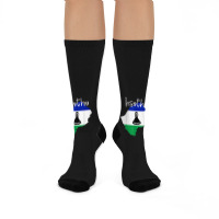 Lesotho Tshirt Crew Socks | Artistshot