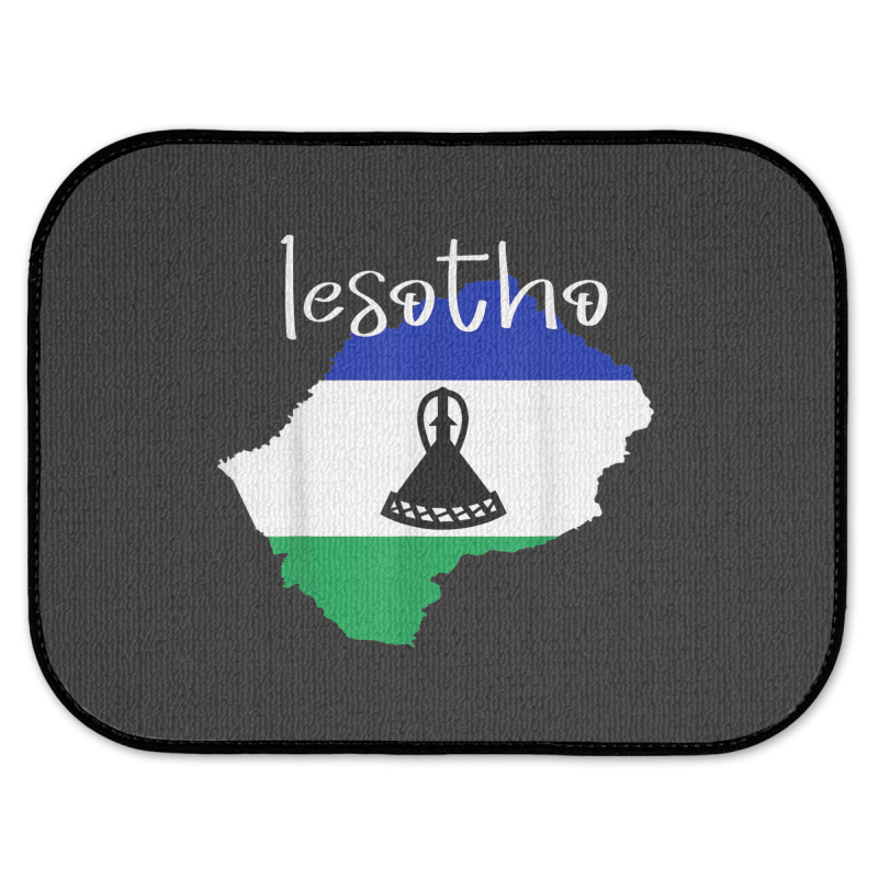 Lesotho Tshirt Rear Car Mat | Artistshot