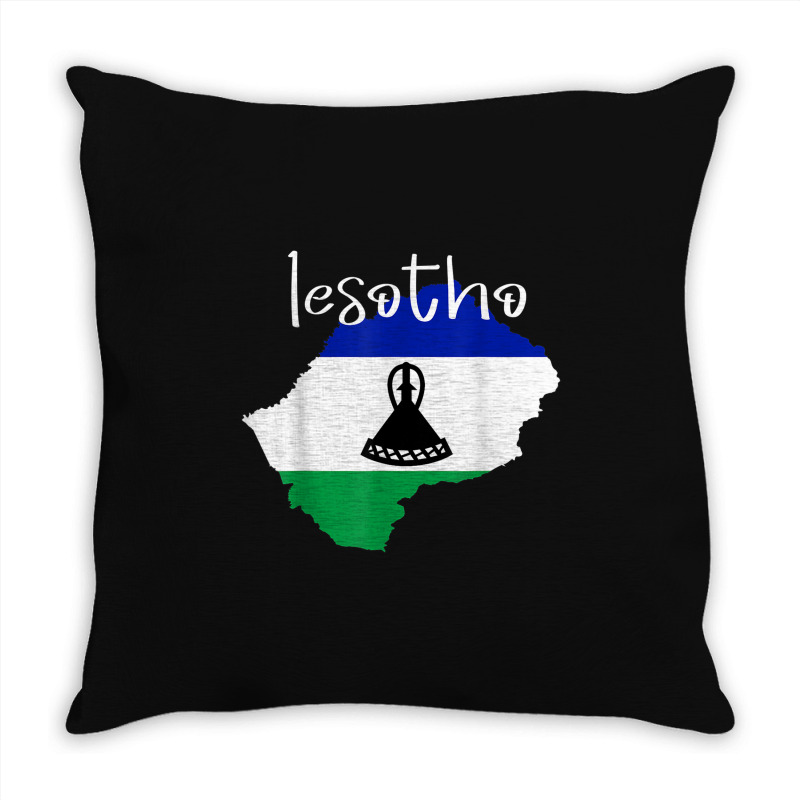 Lesotho Tshirt Throw Pillow | Artistshot