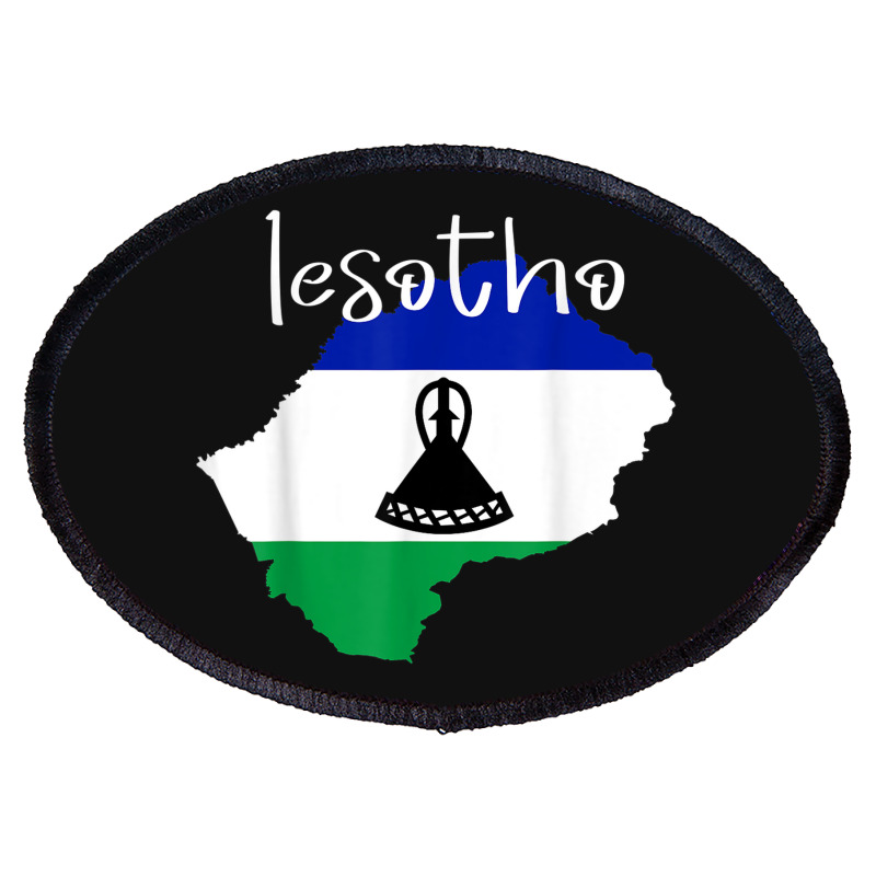 Lesotho Tshirt Oval Patch | Artistshot