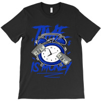 Racer Blue 5s  To Match Time Is Money Shoes 5 Racer Blue T-shirt | Artistshot