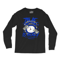 Racer Blue 5s  To Match Time Is Money Shoes 5 Racer Blue Long Sleeve Shirts | Artistshot