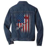 Skeet Trap Sporting Clays Patriotic American Men's Women's Pullover Ho Men Denim Jacket | Artistshot