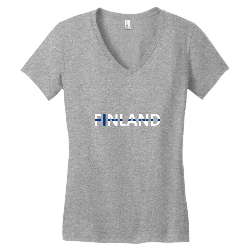 Finland Women's V-Neck T-Shirt by MOKODESIGN | Artistshot