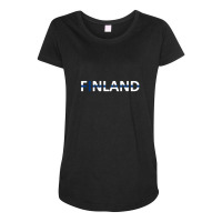 Finland Maternity Scoop Neck T-shirt | Artistshot